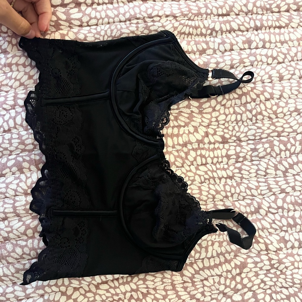 Elegant Black Lace Bralette